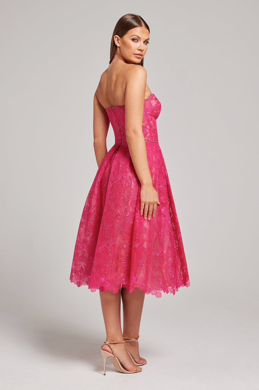 Olivia Hot Pink Dress Dresses Nadine Merabi