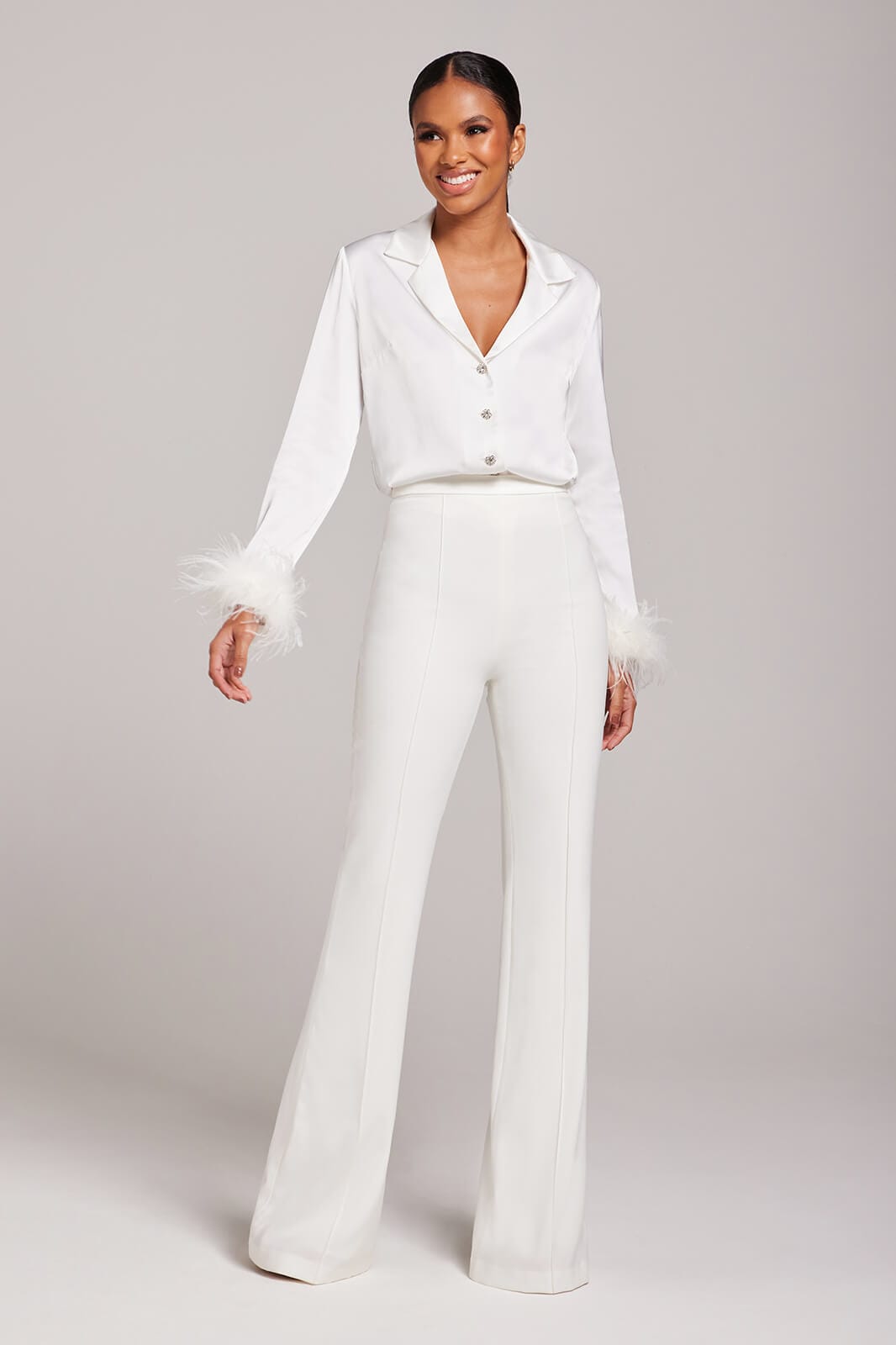 NADINE MERABI Tops Taylor White Shirt