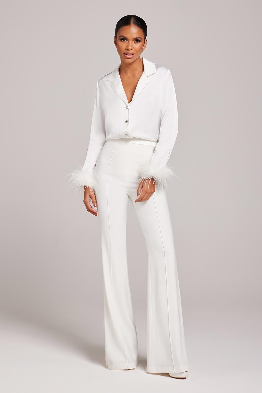 NADINE MERABI Tops Taylor White Shirt